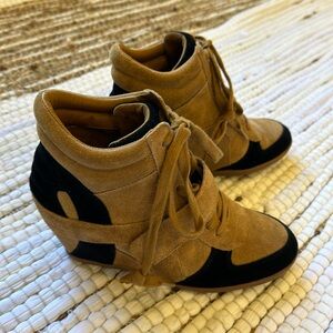 Ash high wedge tennis shoes